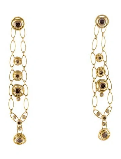 Pre-owned Hstern 18k 2.07ctw Diamond Drop Earrings In Multi