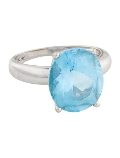 Pre-owned Hstern 18k 9.42ct Topaz Cocktail Ring In Multi