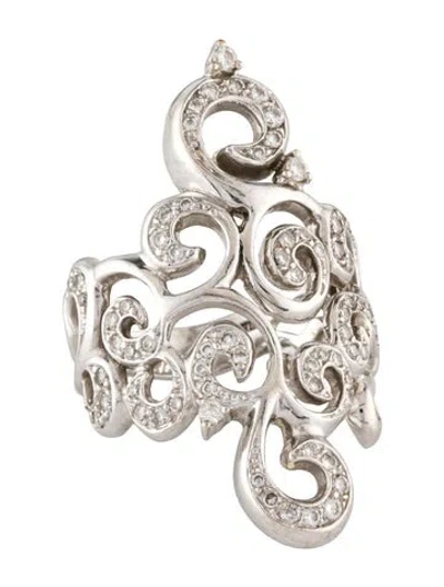 Pre-owned Hstern 18k Diamond Cocktail Ring In Multicolor