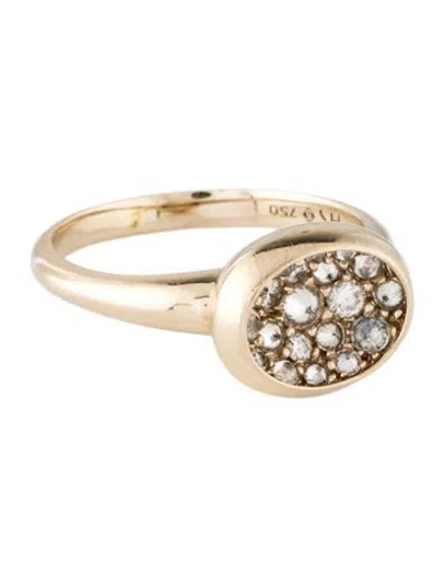 Pre-owned Hstern 18k Diamond Gravity Ring In Multicolor