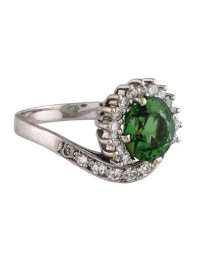 Pre-owned Hstern 18k Tourmaline & Diamond Cocktail Band In Multi