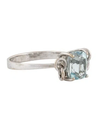Pre-owned Hstern 1.92ct Aquamarine Engagement Ring In Multi