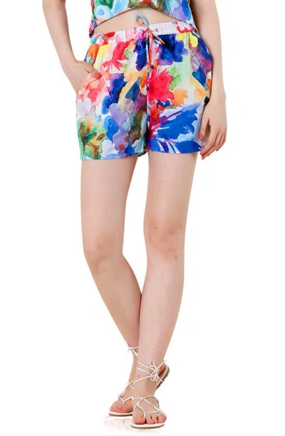 Ht360 Collective Watercolor Drawstring Shorts In Multi