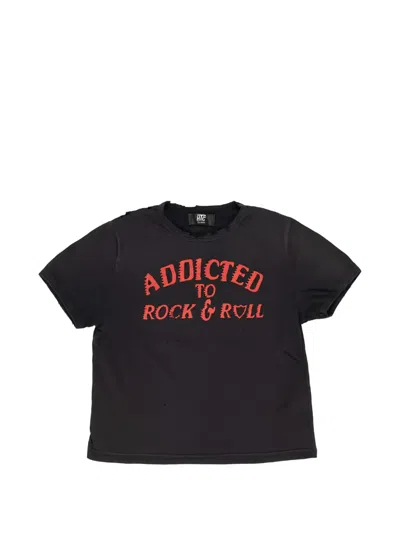 Htc Los Angeles Addicted Distressed Slogan-print T-shirt In Multi