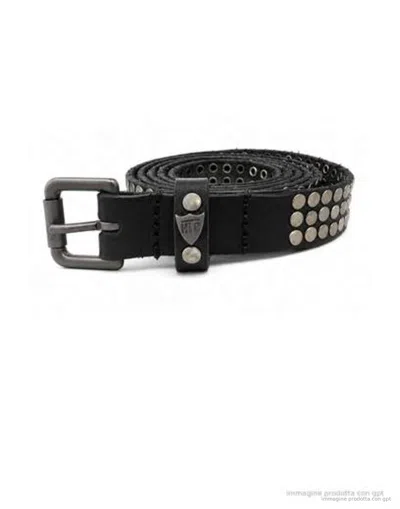 Htc Los Angeles Black 3000 Studs Matte Leather Belt