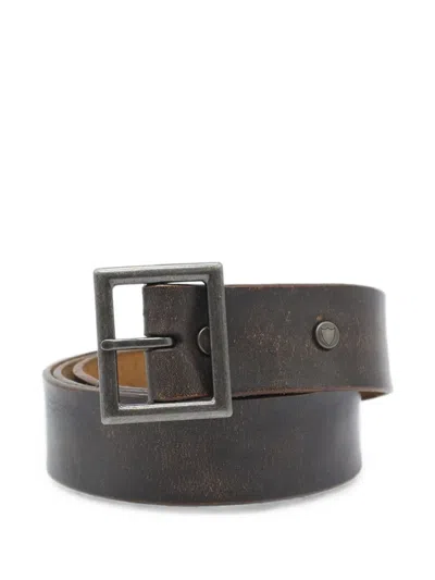 Htc Los Angeles Calico Leather Belt In Brown