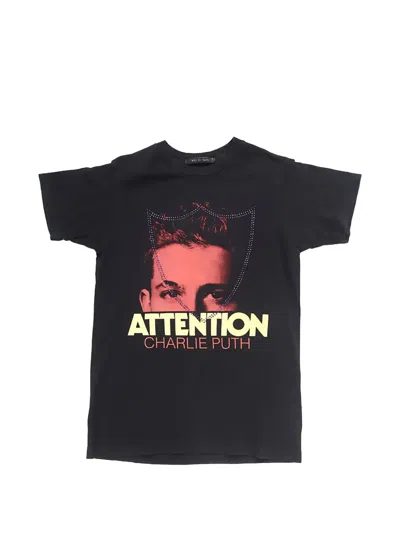 Htc Los Angeles Charlie Puth Lux Crystal-embellished T-shirt In Black