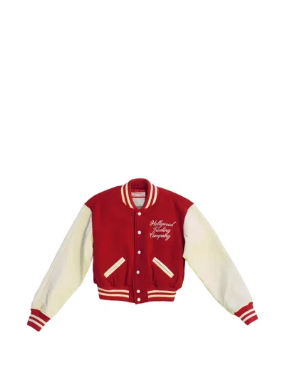 Htc Los Angeles College Logo-embroidered Varsity Jacket In Multi