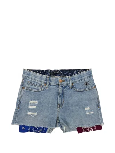 Htc Los Angeles Levi's Jeans-shorts Mit Bandana-einsatz In Blue