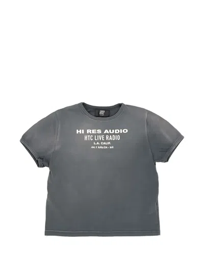 Htc Los Angeles Garment-dyed Logo-print T-shirt In Animal Print