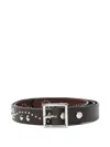 Htc Los Angeles Glendale Studded Belt In Brown