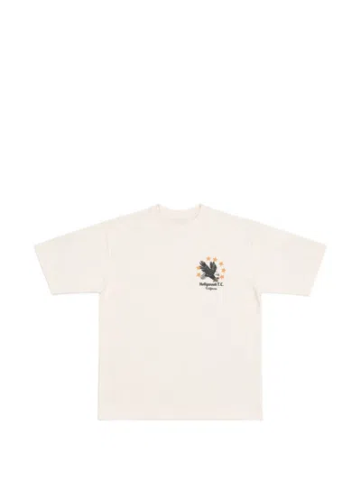 Htc Los Angeles Graphic-print Studded T-shirt In Neutral