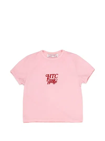 Htc Los Angeles Graphic-print T-shirt In Pink