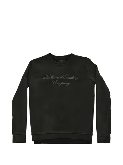 Htc Los Angeles Hollywood T.c Logo-print Cotton Sweater In Black