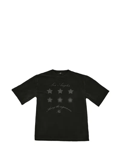 Htc Los Angeles L.a Stars Star-print Oversized T-shirt In Black