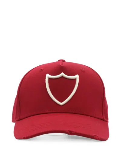 Htc Los Angeles Logo-embroidered Baseball Cap In Red