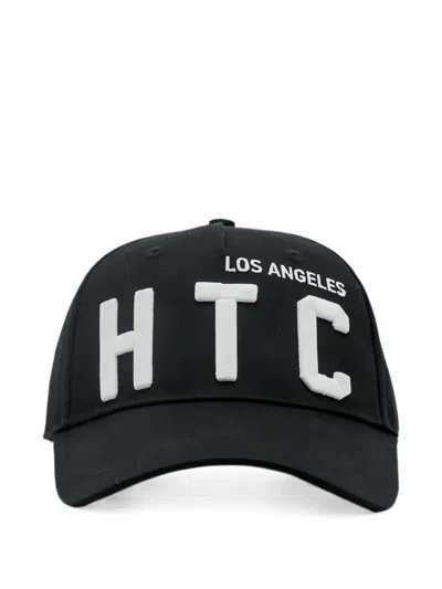 Htc Los Angeles Logo-patch Cotton Baseball Cap In Black