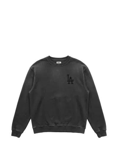 Htc Los Angeles Logo-print Distressed Sweater In Gray