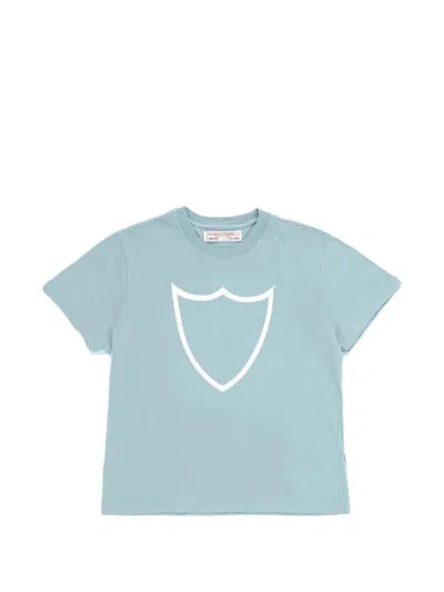 Htc Los Angeles Logo-print Slim-fit T-shirt In Blue
