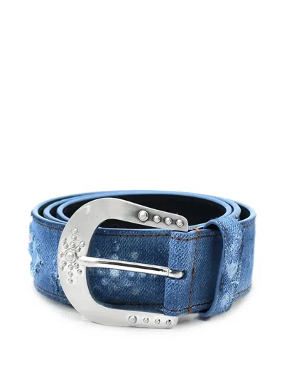 Htc Los Angeles Mirage Denim Belt In Blue