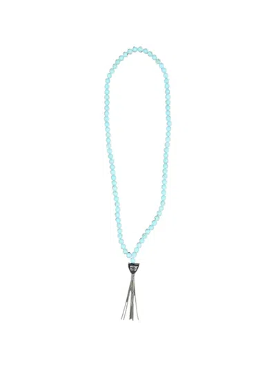 Htc Los Angeles Mystery Shield Beaded Necklace In Blue