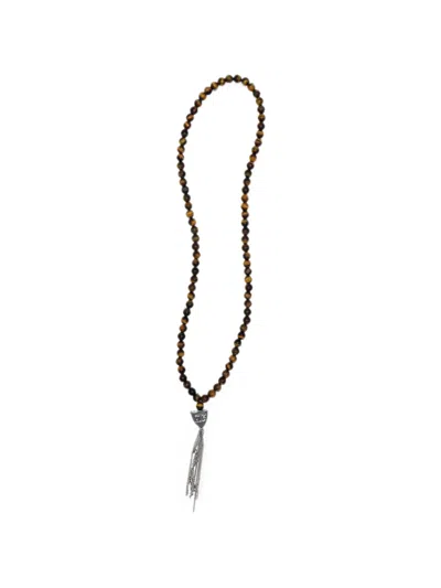 Htc Los Angeles Mystery Shield Beaded Tassel Necklace In Multi