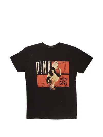 Htc Los Angeles Pink Graphic-print T-shirt In Black