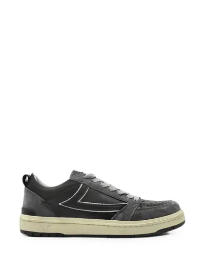 Htc Los Angeles Starlight Leather Sneakers In Black