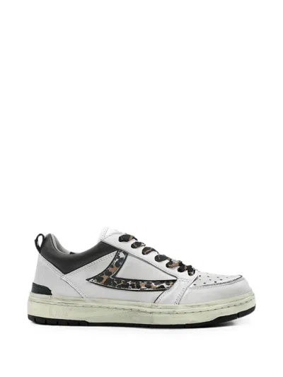 Htc Los Angeles Starlight Leather Sneakers In Multi