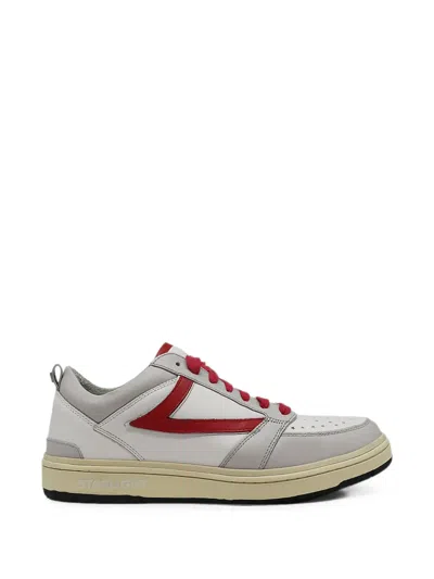 Htc Los Angeles Starlight Leather Sneakers In White