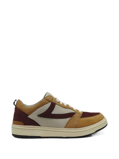 Htc Los Angeles Starlight Panelled Suede Sneakers In Brown
