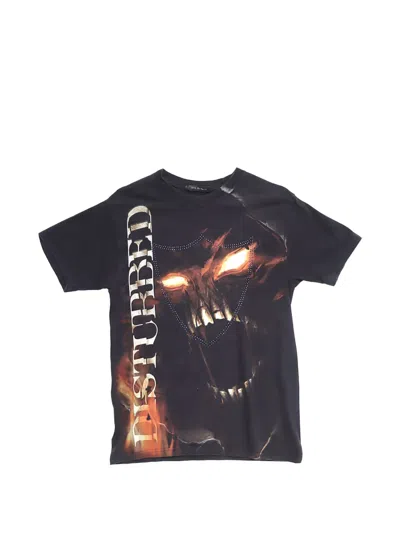 Htc Los Angeles Studded Graphic-print T-shirt In Black