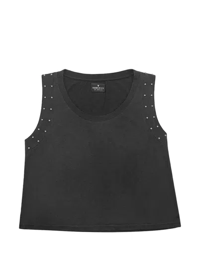 Htc Los Angeles Studded Relaxed-fit Tank Top In Black