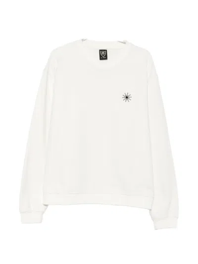 Htc Los Angeles Sun Stud-embellished Sweatshirt In White