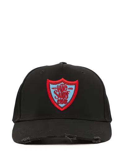 Htc Los Angeles Surf Club Distressed Baseball Cap In Black