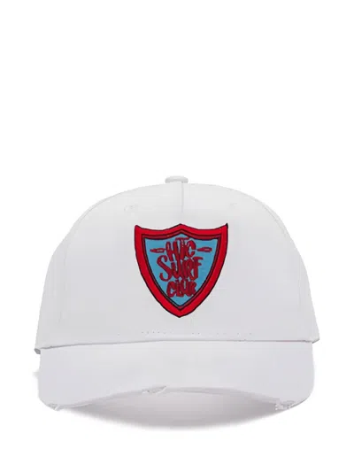 Htc Los Angeles Surf Club Distressed Baseball Cap In White