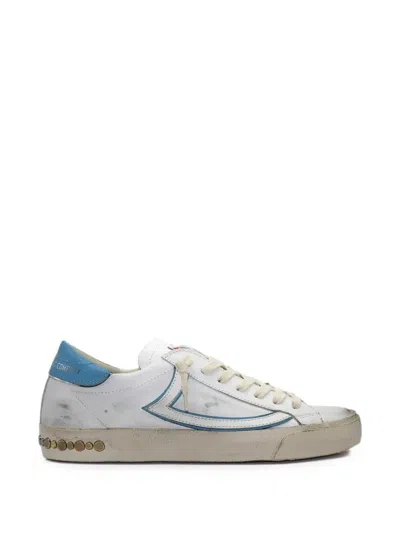 Htc Los Angeles Vipers Leather Sneakers In White
