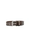 Htc Studded Belt In Brown