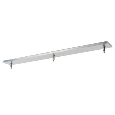 Hubbardton Forge 3-light Linear Canopy In Vintage Platinum