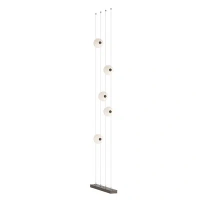 Hubbardton Forge Abacus 240" Led Novelty Floor Lamp In Opal Glass,bronze
