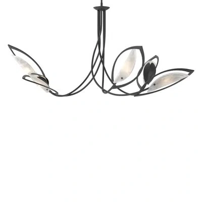 Hubbardton Forge Aerial 5 - Light Unique / Statement Geometric Chandelier In Oil Rubbed Bronze
