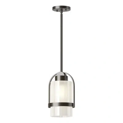 Hubbardton Forge Alcove Outdoor Pendant In Coastal Oil Rubbed Bronze,frosted