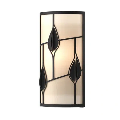 Hubbardton Forge Alison 1 - Light Flush Mount Sconce In Black