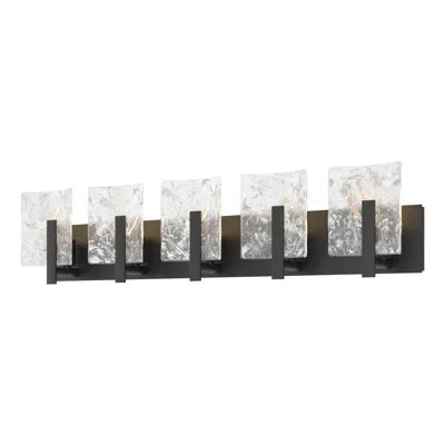 Hubbardton Forge Arc 5 - Light Dimmable Bath Bar In Black