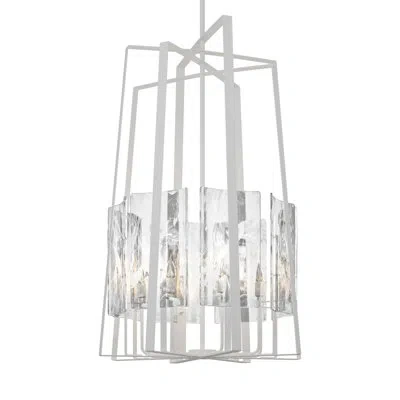Hubbardton Forge Arc 8 - Light Candle Style Classic / Traditional Pendant In White