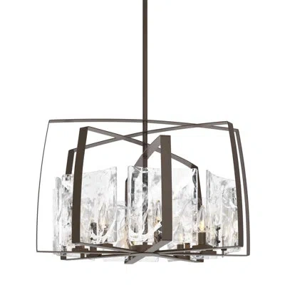 Hubbardton Forge Arc 8 - Light Chandelier In Bronze