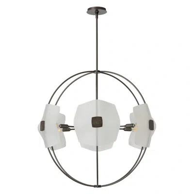 Hubbardton Forge Astra 6 - Light Globe/circle Chandelier In White