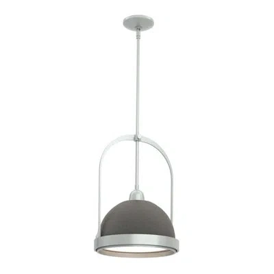 Hubbardton Forge Atlas 1 - Light Single Dome Pendant In Natural Iron,vintage Platinum