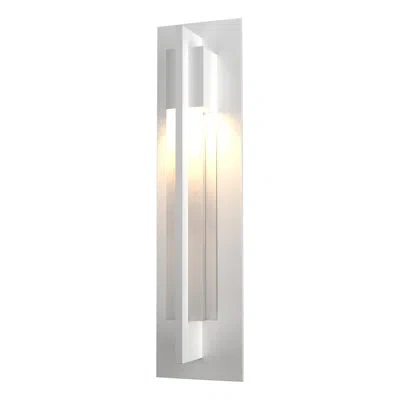 Hubbardton Forge Axis 1 - Light Aluminum Outdoor Flush Mount In Coastal White