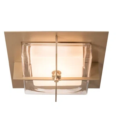 Hubbardton Forge Axis Glass Led Flush Mount In White